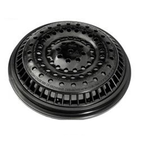 WATERWAY 8 in. Anti Vortex VGB Compliant Drain Cover, Black WW6402311V